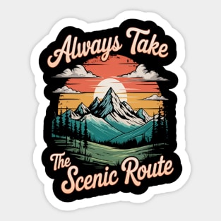 Take the Scenic Route Sticker